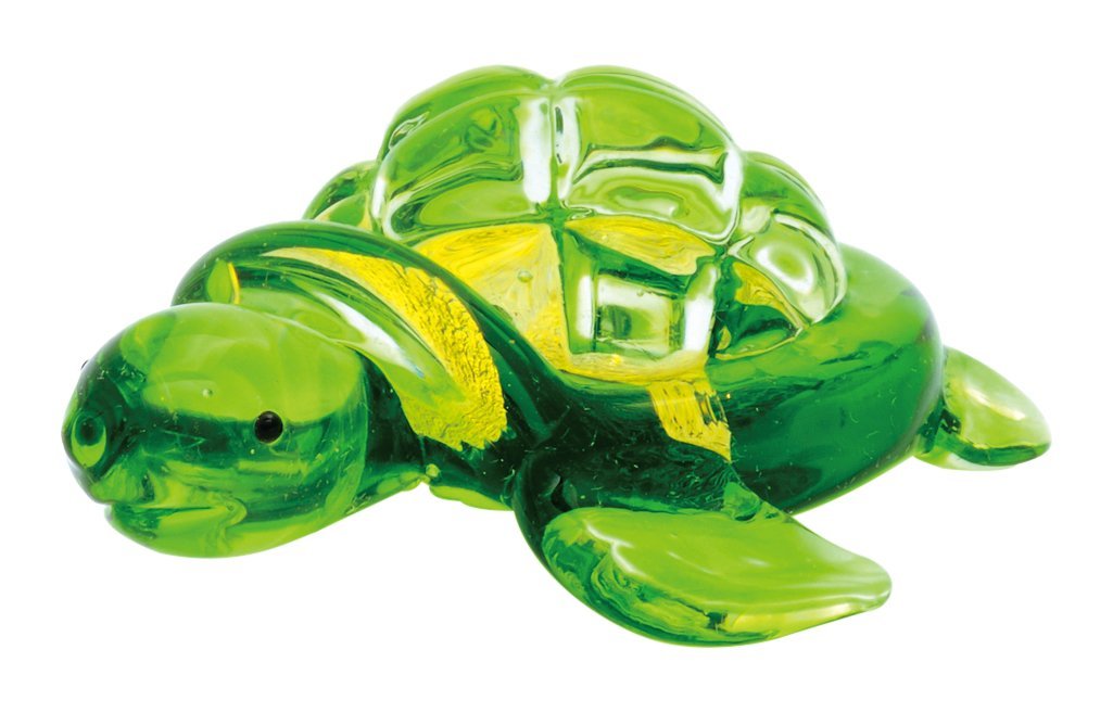 Amazon.co.jp: かわいらしい ガラス細工 カメ 金箔入り 特大 170009