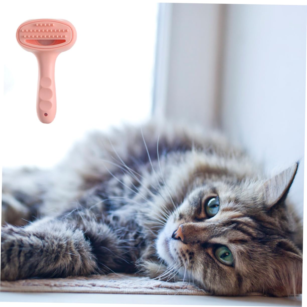 Toyvian Peine Eléctrico para Quitar Pelo de Mascotas Rojo Portátil