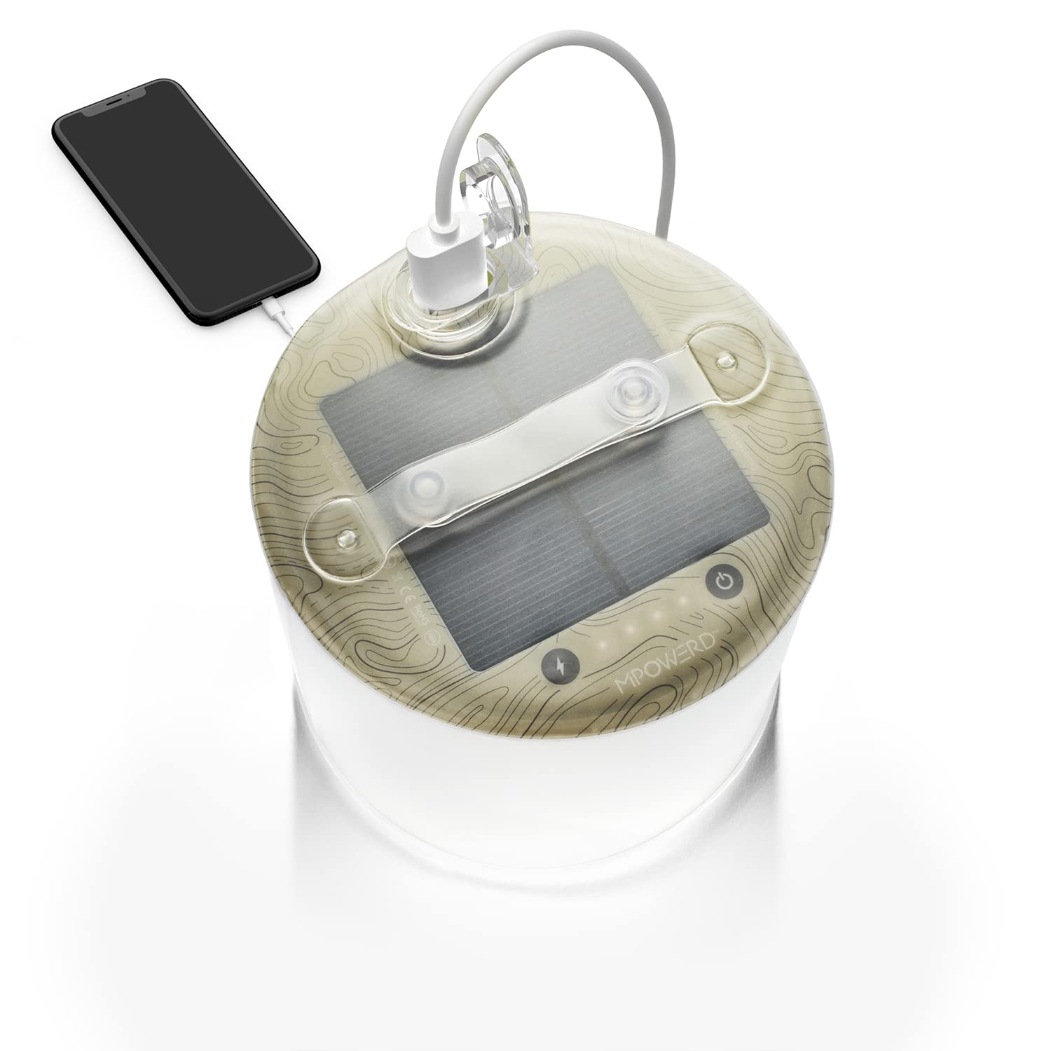 MPOWERDLuci Pro Lux: Solar Inflatable Lantern + Phone Charger | New Version | 135 Lumen LEDs | Lasts Up to 50 hrs | Rechargeable via Solar or USB-C | Waterproof | Camping, Backpacking, Emergency Kits