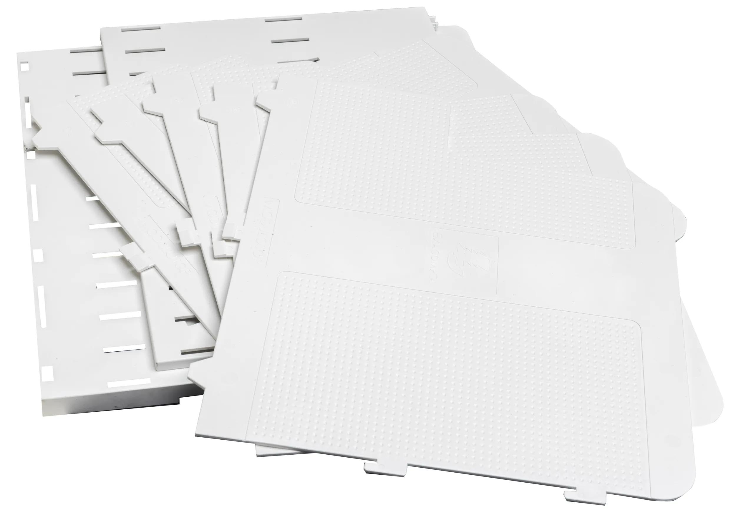 EXACOMPTA - Rif. 390013D - Ordinatore verticale MODULOTOP con 5 divisori Autentik, per ordinamento di posta o documenti A4+, dimensioni: profondità 30 x larghezza 28,8 x altezza 25,5 cm, bianco