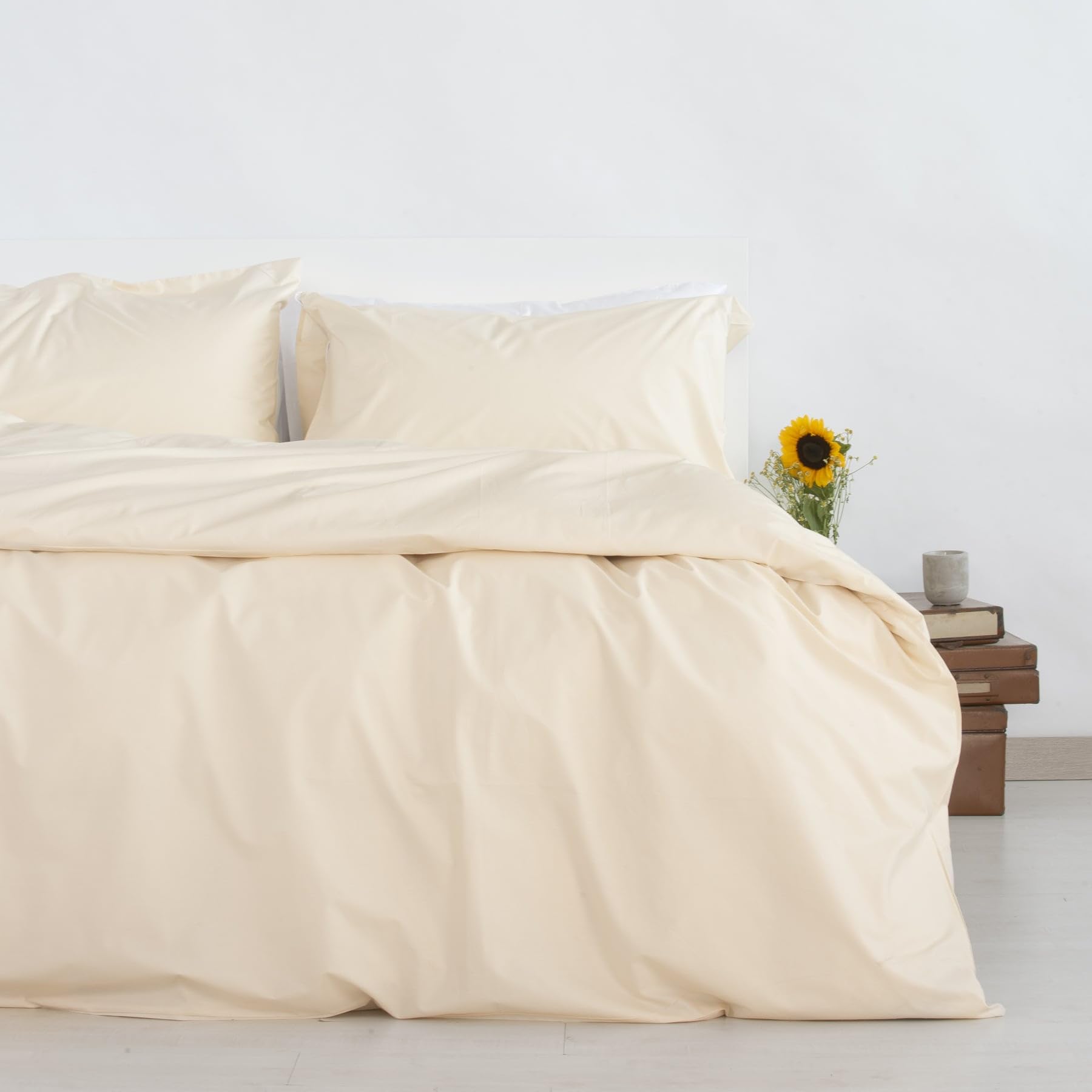 Copripiumino Zenoni &amp; Colombi 100% Cotone Percalle - Made In Italy - Verde Salvia, Matrimoniale