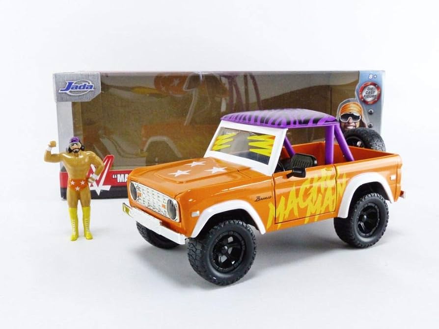 Amazon.com: Jada Toys WWE 1:24 1973 Ford Bronco Die-cast Car