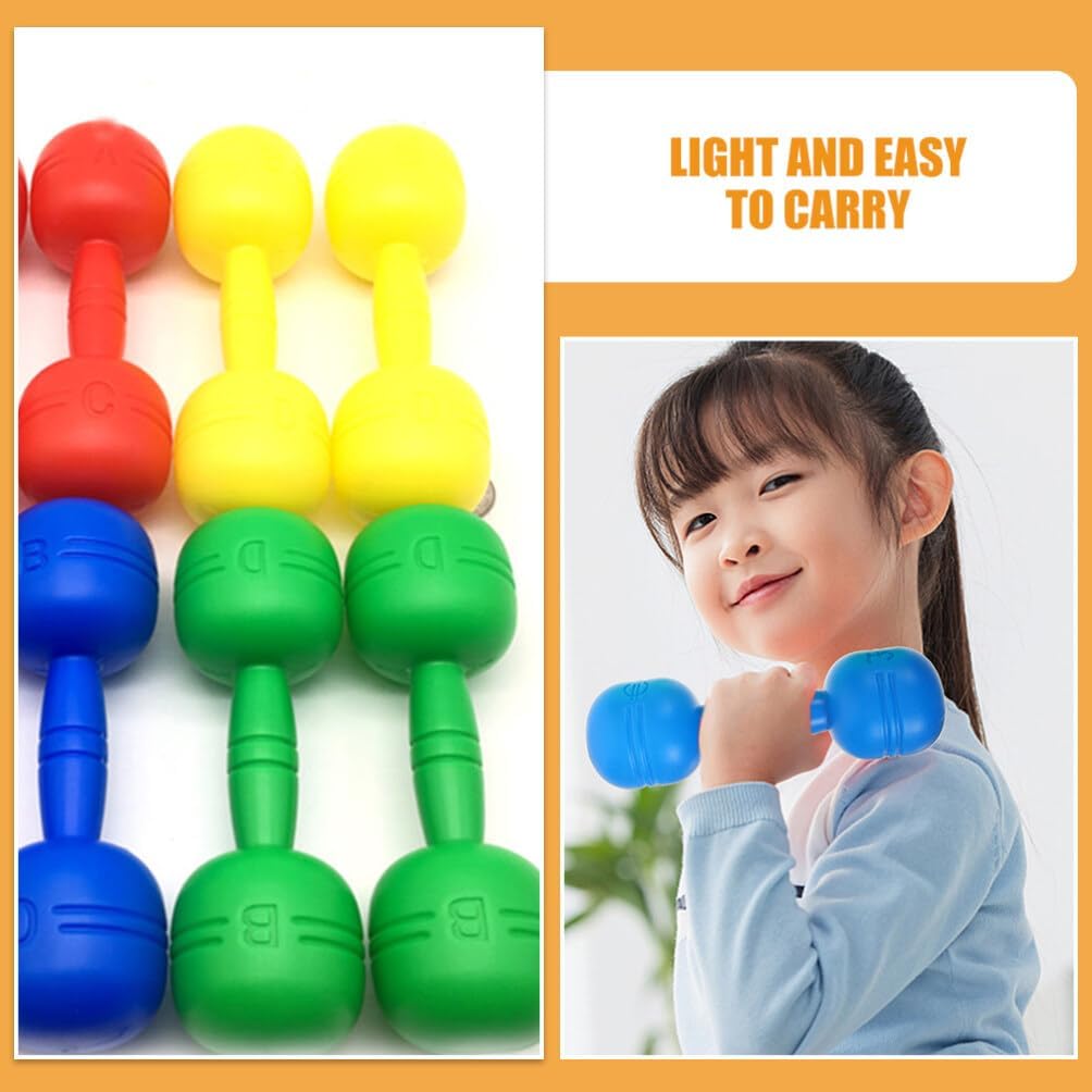 HANABASS Interactive Children's Dumbbells Kids Barbell Sets Non-slip Design Exercise Kids Weights