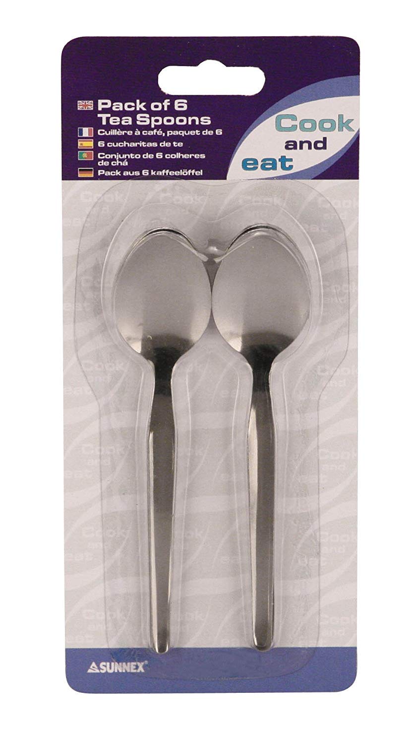 Sunnex Stainless Steel Teaspoon Pack 6'S