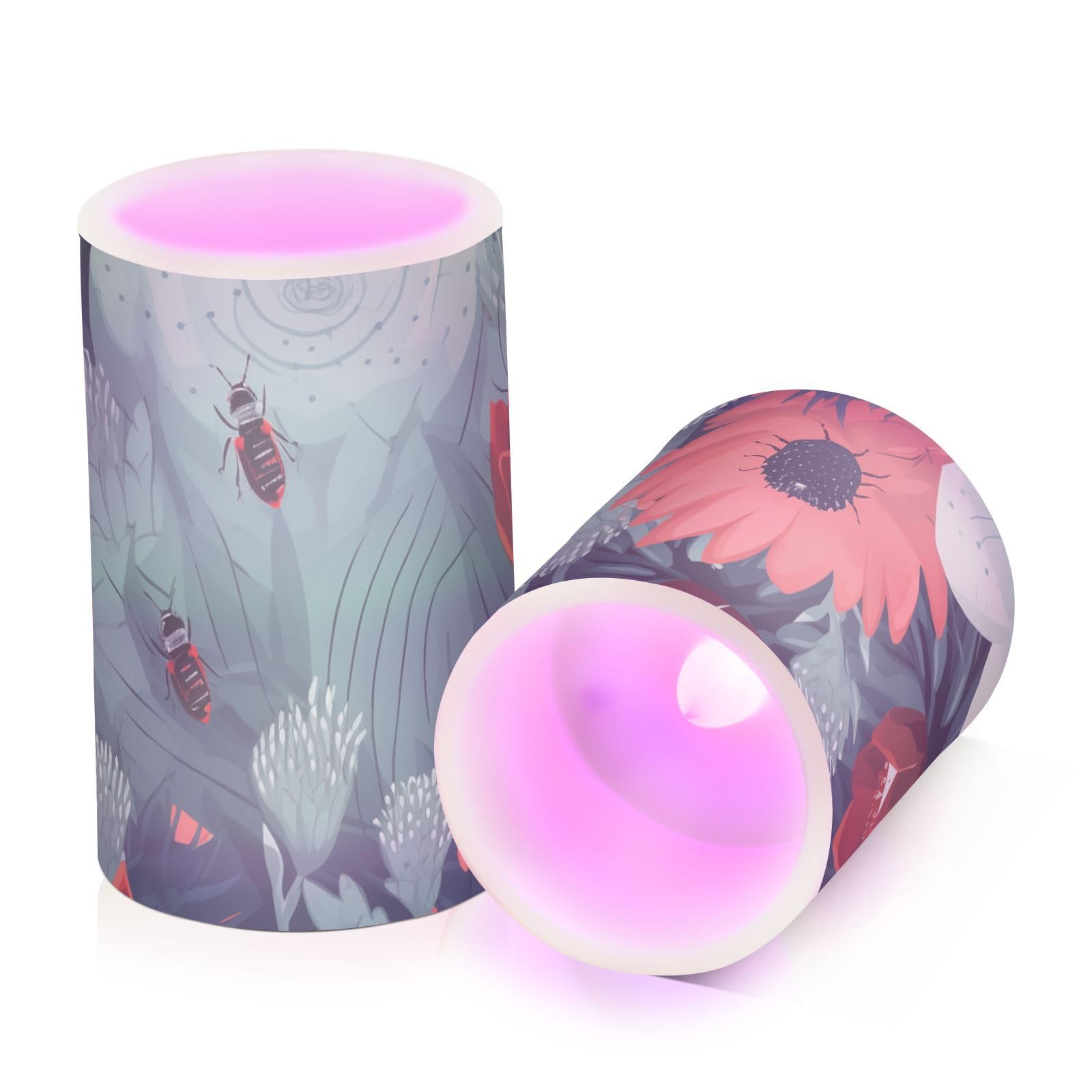 ODAWA Candele senza fiamma, a batteria, con timer a distanza, per festival, Halloween, decorazioni natalizie