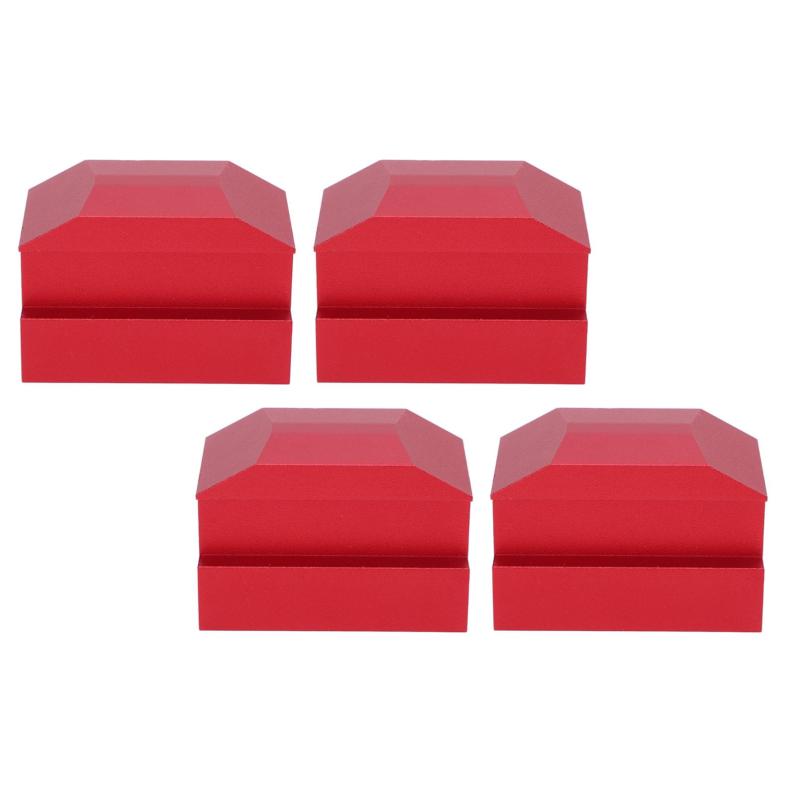 Luocute 4PCS Jack Lift Pad, Anodized Rosso Alluminio Floor Jack Adapter