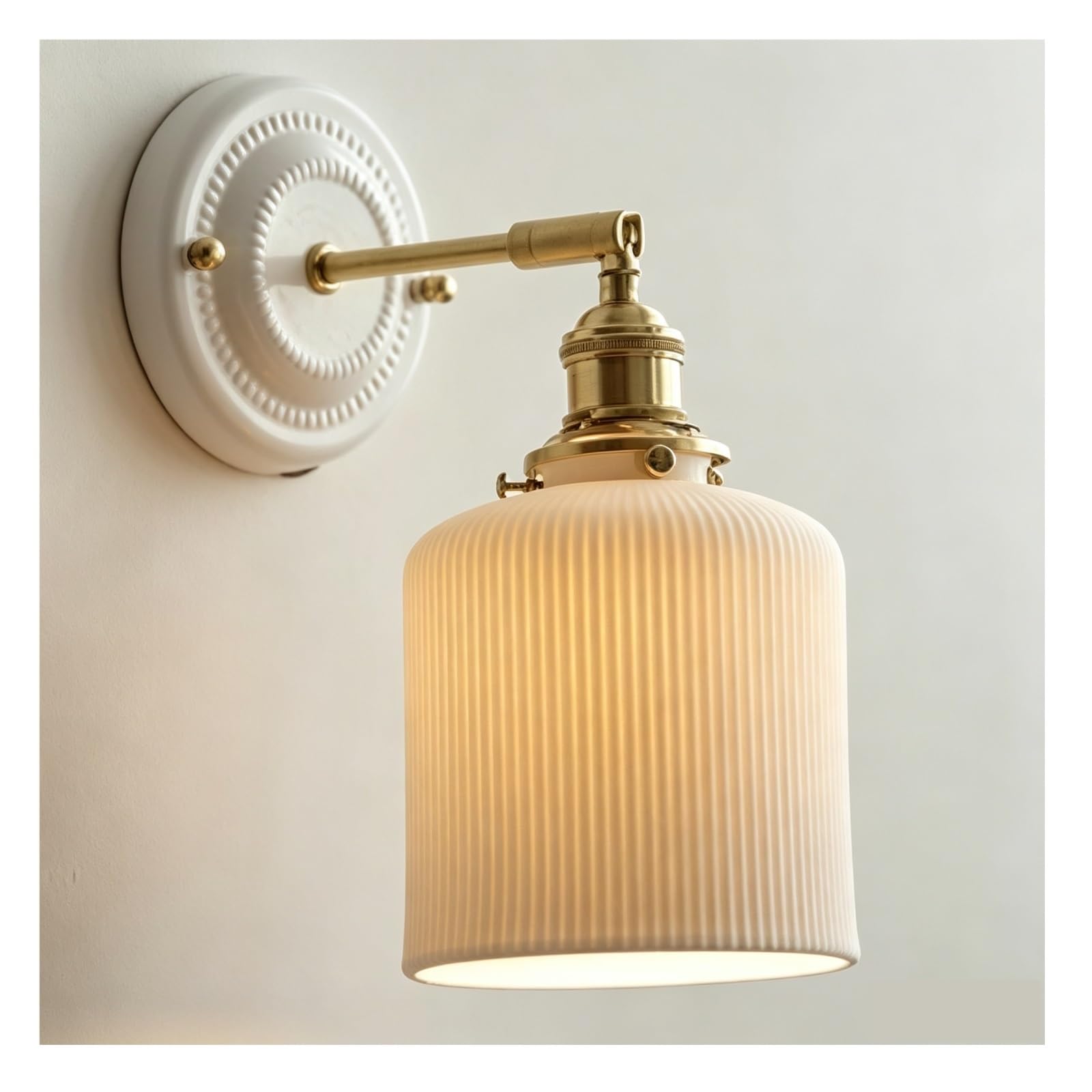 FEITENGDA Single Head Three Tone Wall Sconce Adjustable Wall Light