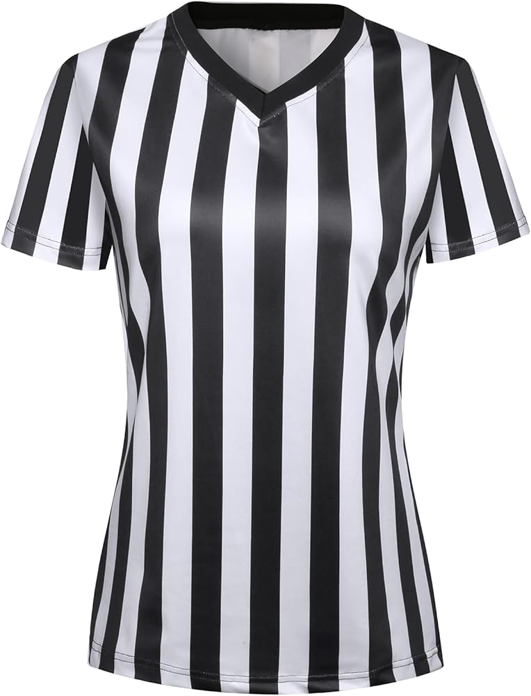Amazon.com: VKT Referee Shirt Womens Official Ref Jersey Black and