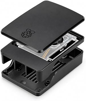 Raspberry Pi 5 Lisanslı Kutu - Siyah