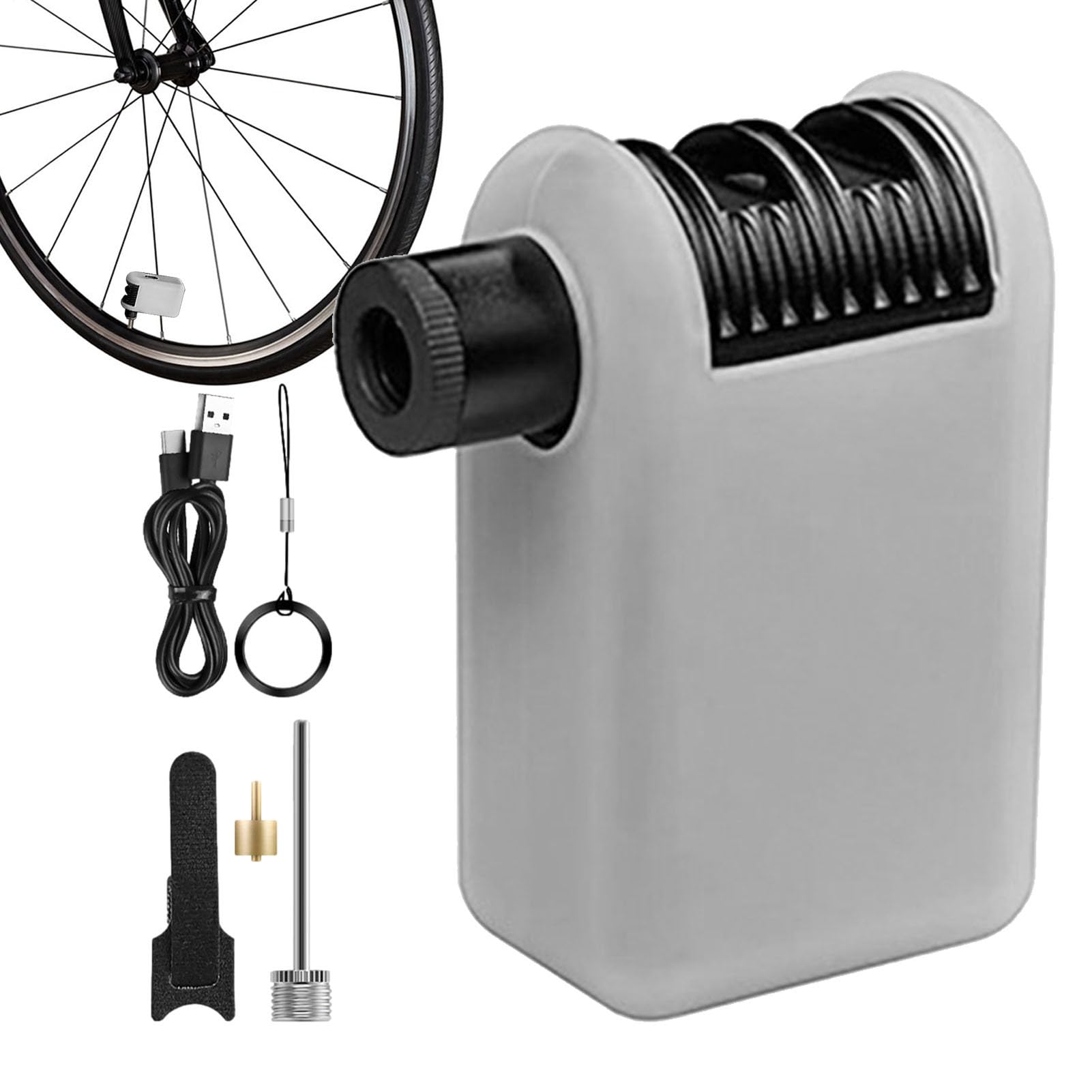 Pompa per Bicicletta Portatile Mini Gonfiatore Telectric per Ruote
