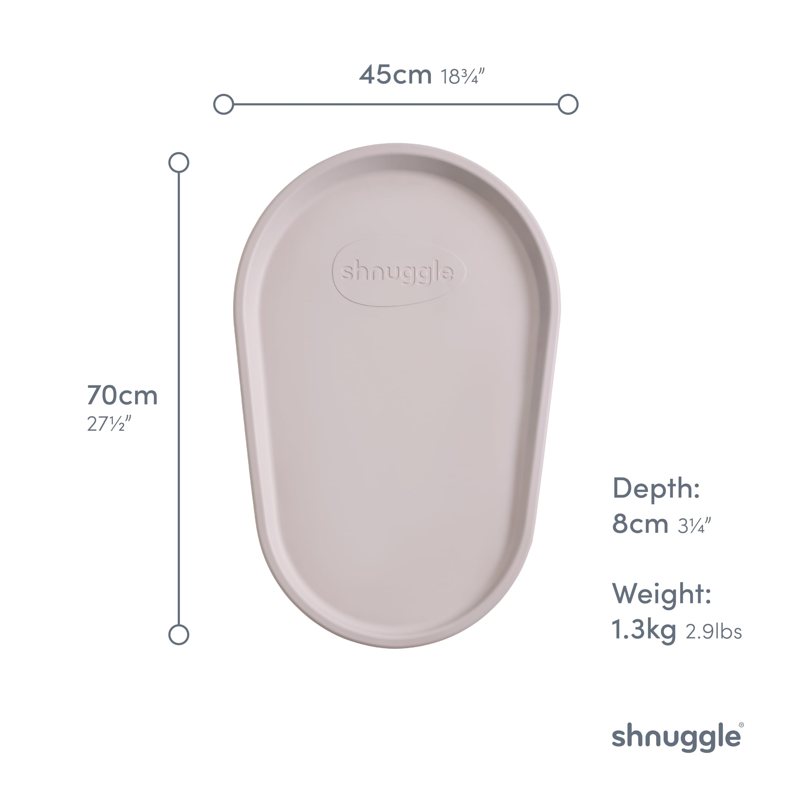 Shnuggle Squishy mata do przewijania niemowląt, miękki i ciepły materiał piankowy jest ładniejszy dla niemowląt, idealna na zmianę pieluchy/pieluch, antypoślizgowa, łatwa do czyszczenia, zmywalna