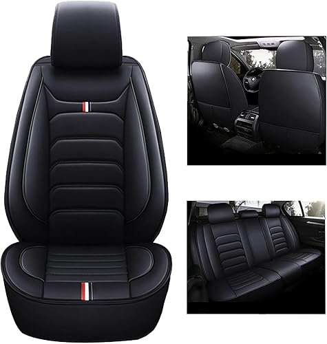 Juego completo de fundas impermeables para asientos de automóvil compatibles con Ssangyong Korando Kyron Musso Rexton Tivoli para 5 asientos, cómodo