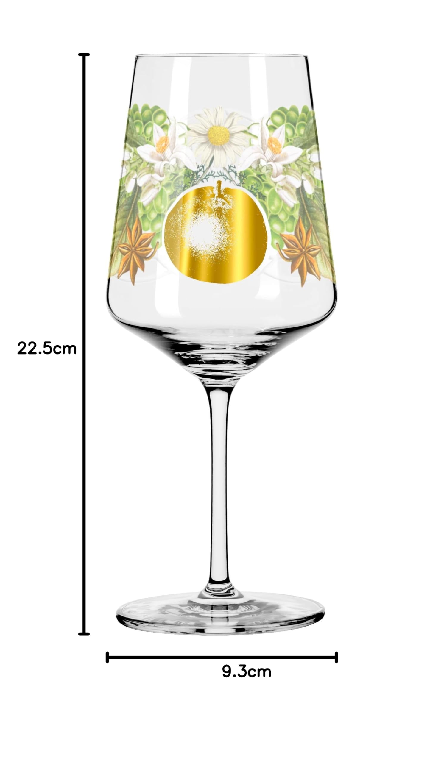 Ritzenhoff 2841017 Verre à apéritif Sprizz (set de 2) 500 ml - série Sommerrausch Deluxe avec collage coloré - Made in Germany