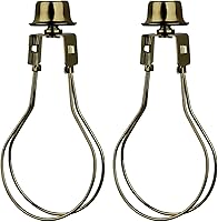 Vista 10 de Paquete de 2 adaptadores de clip de bombilla para pantalla de lámpara, kit de adaptador de soporte de arpa para pantalla de lámpara, kit