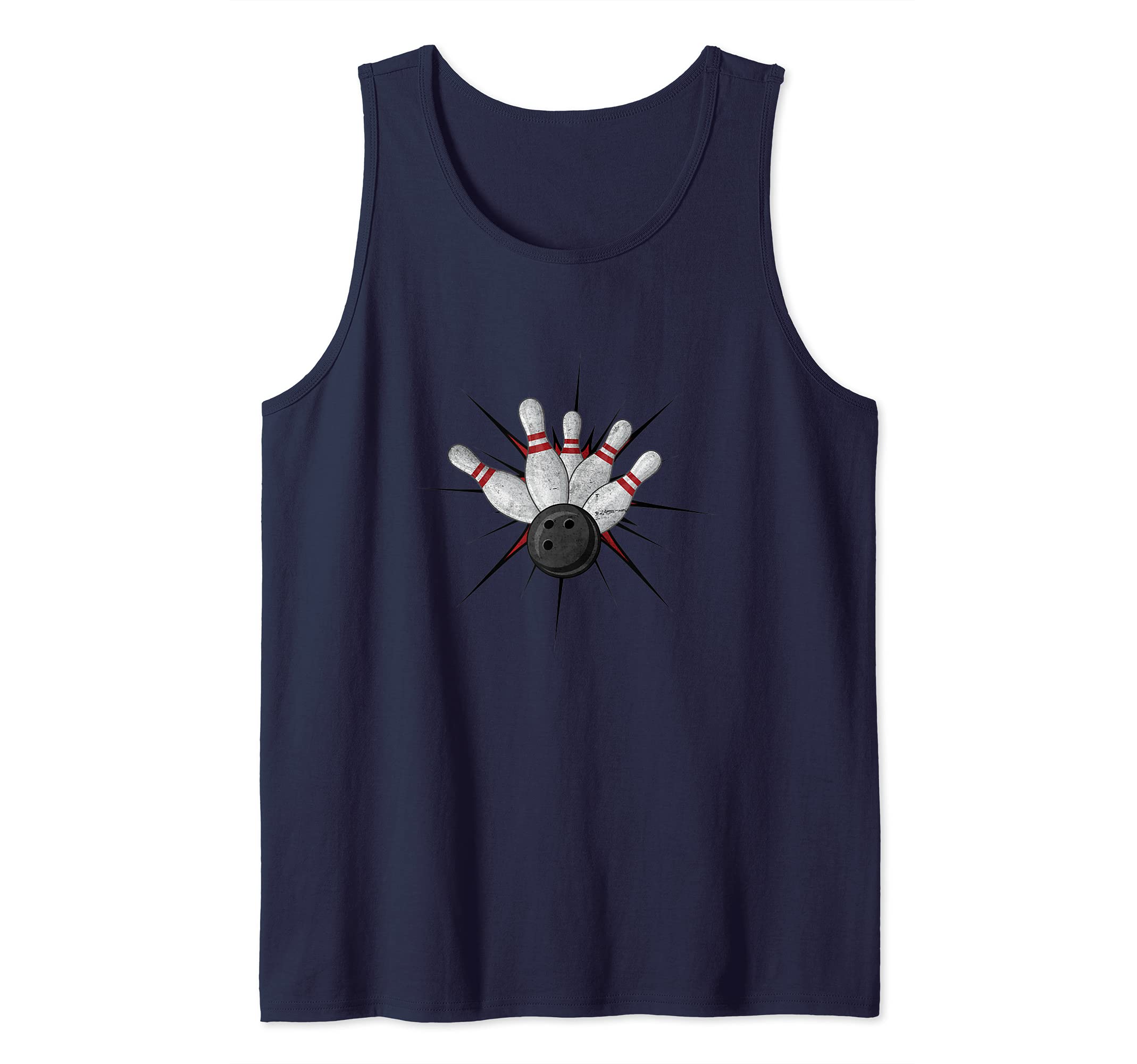 Funny Bowling Sports Game Bowling Strike Bowler Player Tank Top