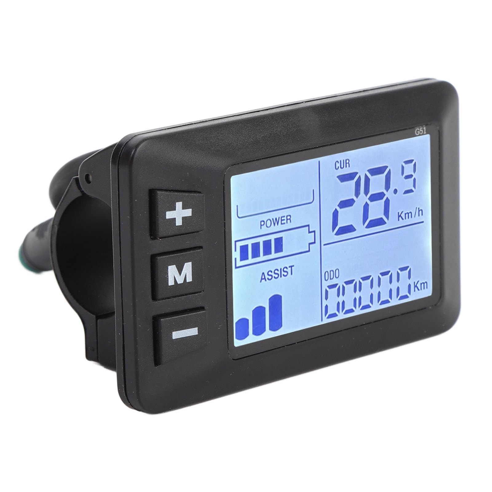 Display LCD per bici elettrica, Schermo pannello controllo del contachilometri per scooter Pannello LCD per tachimetro per bicicletta e scooter con connettore a 5 pin per modifiche