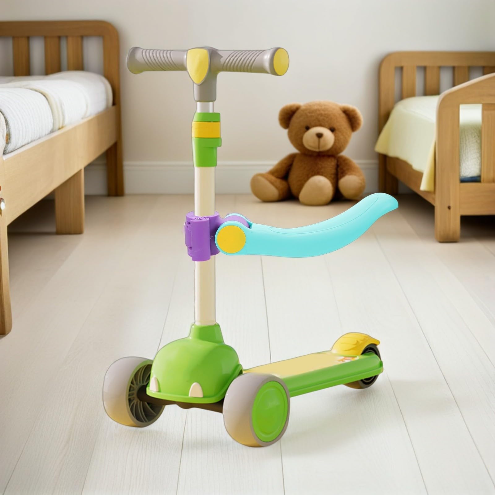 PartyKindom Sedile per Scooter Rimovibile e Pieghevole Cuscino Comfort Aggiuntivo Accessorio per Scooter e Giallo