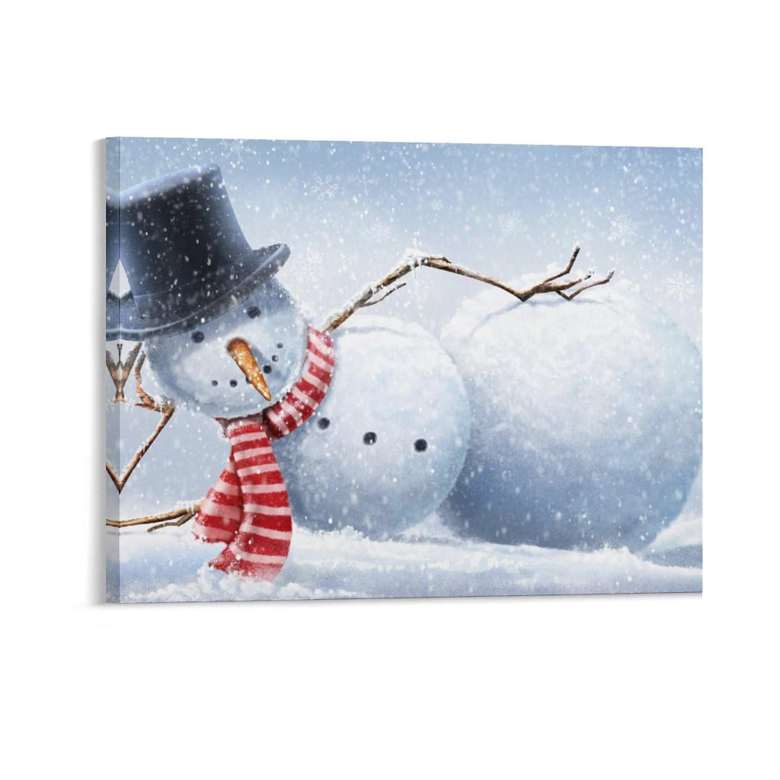Amazon.co.jp: 絵画 雪だるまのクリスマスインテリア 絵画 面白い風刺