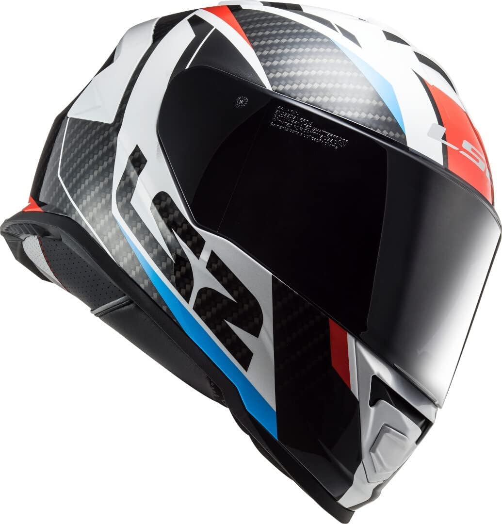 LS2, Casco de moto integral STORM II RACER Rojo Azul, S