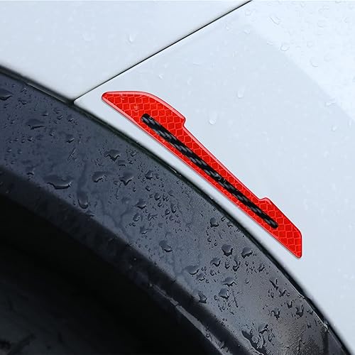 Miniatura 5 de RUANTE Calcomanías reflectantes universales para automóvil, súper reflectantes, para espejo retrovisor, tiras anticolisión, calcomanías reflectantes