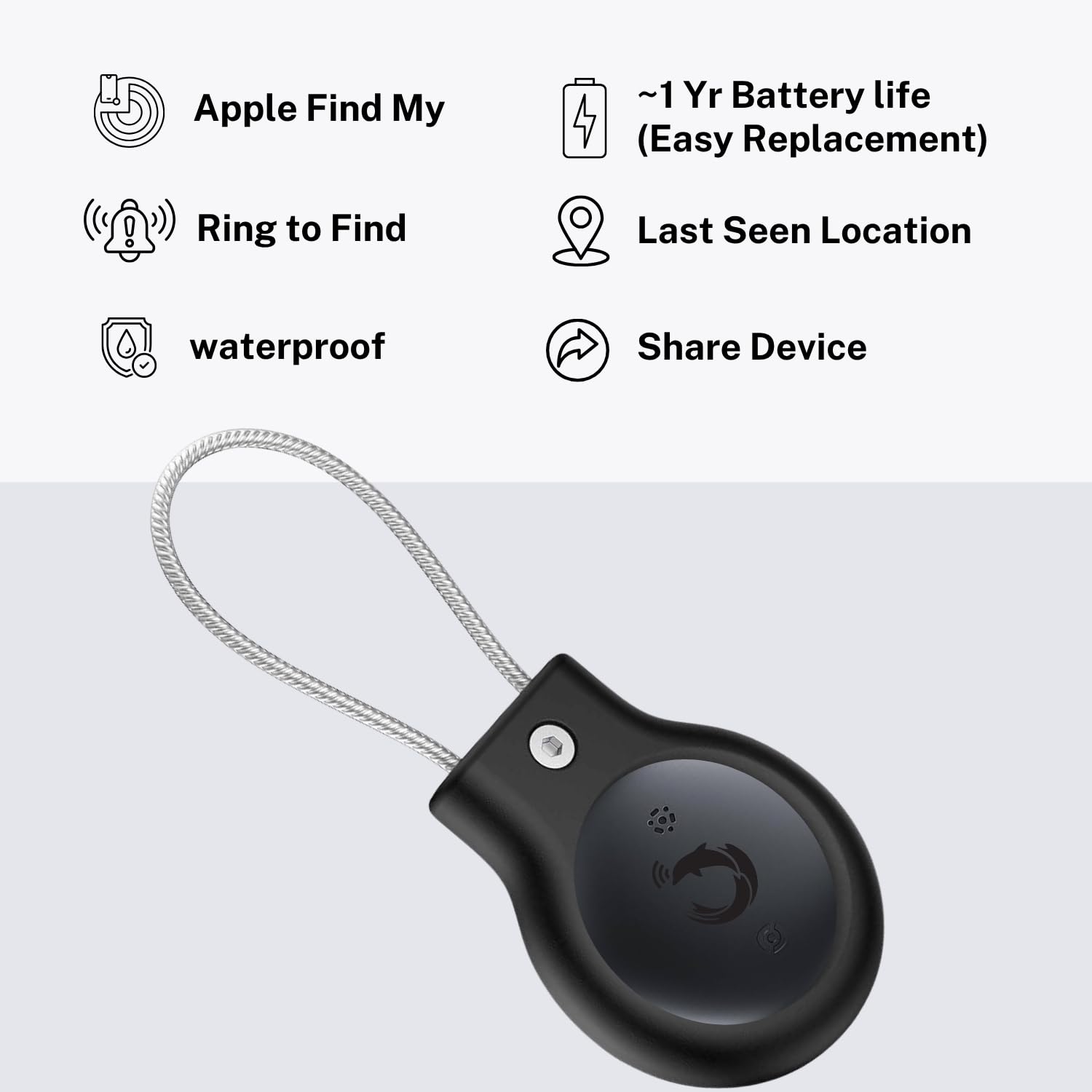 SmartLock Cadenas de suivi des bagages approuvé par la TSA - Compatible avec Apple Find My App, Bluetooth GPS Tracker, batterie remplaçable non rechargeable, localisateur d'objets perdus pour voyage