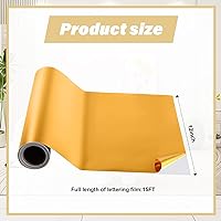 Vista 2 de Frienda 2 rollos de vinilo permanente de 12 pulgadas x 15 pies, fácil de cortar y desmalezar para planchar sobre vinilo resistente a la intemperie