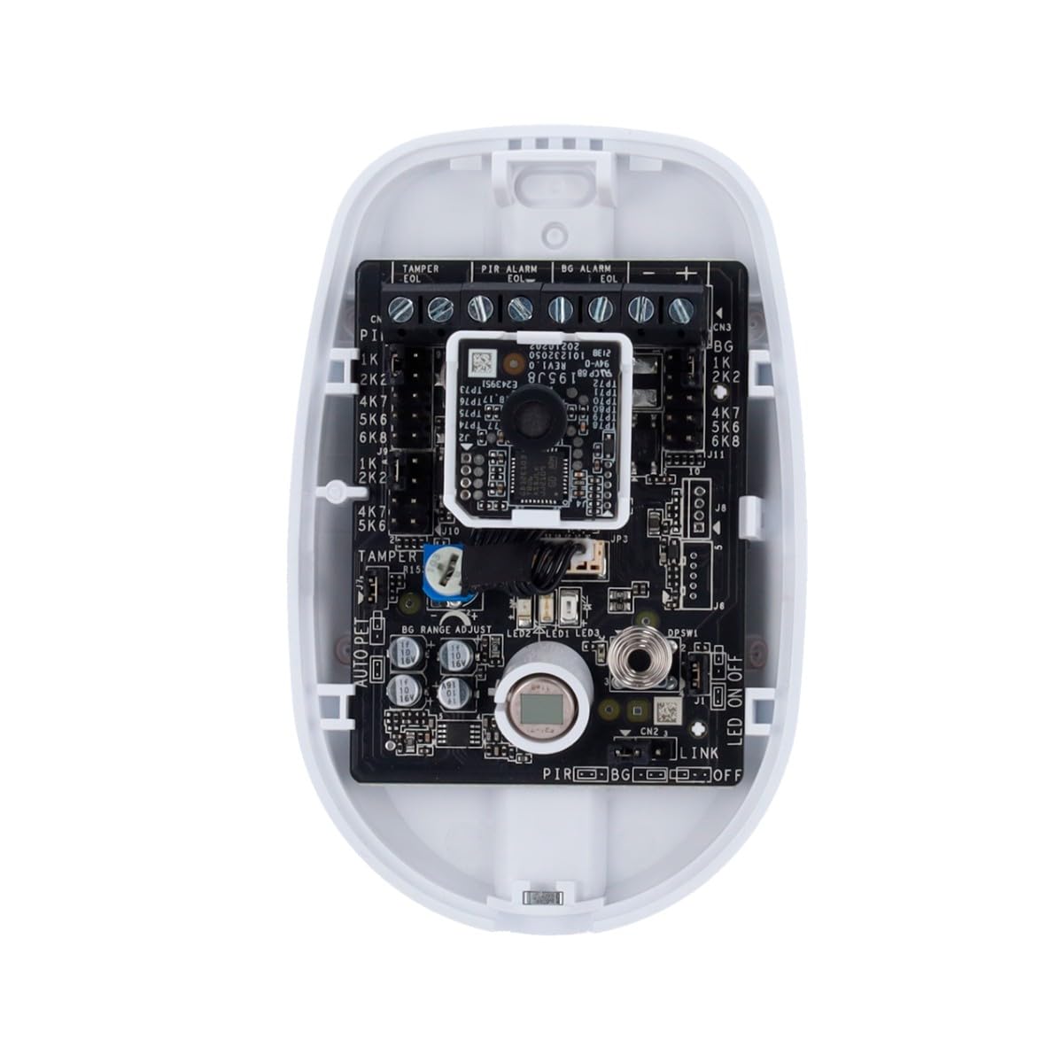 Detector Rotura Cristal + PIR CABLEADO 12M / 85,9° Rango 8M / 120° INMUNIDAD Mascotas 30 KG RESISTENCIAS EOL SELECCIONABLES HIK