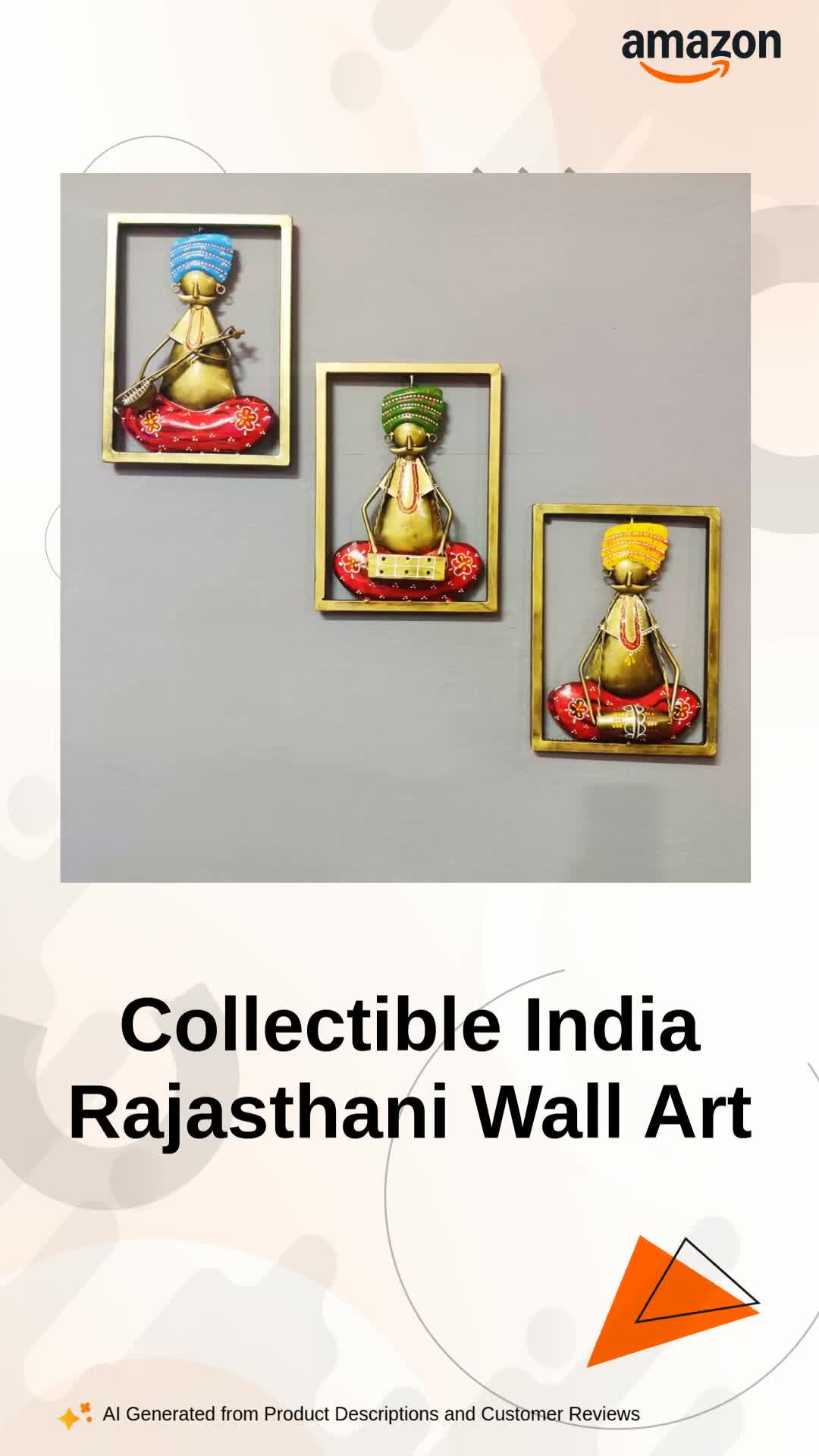 Collectible India Rajasthani Musician Playing Different Instrument