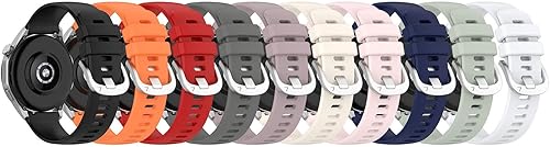 5Pack 18mm Watch Bands Compatible with Huawei Watch GT4 41MMGarmin Venu 3SForerunner 265S Smart Watch Band Strap Soft Silicone Replacement Wristband