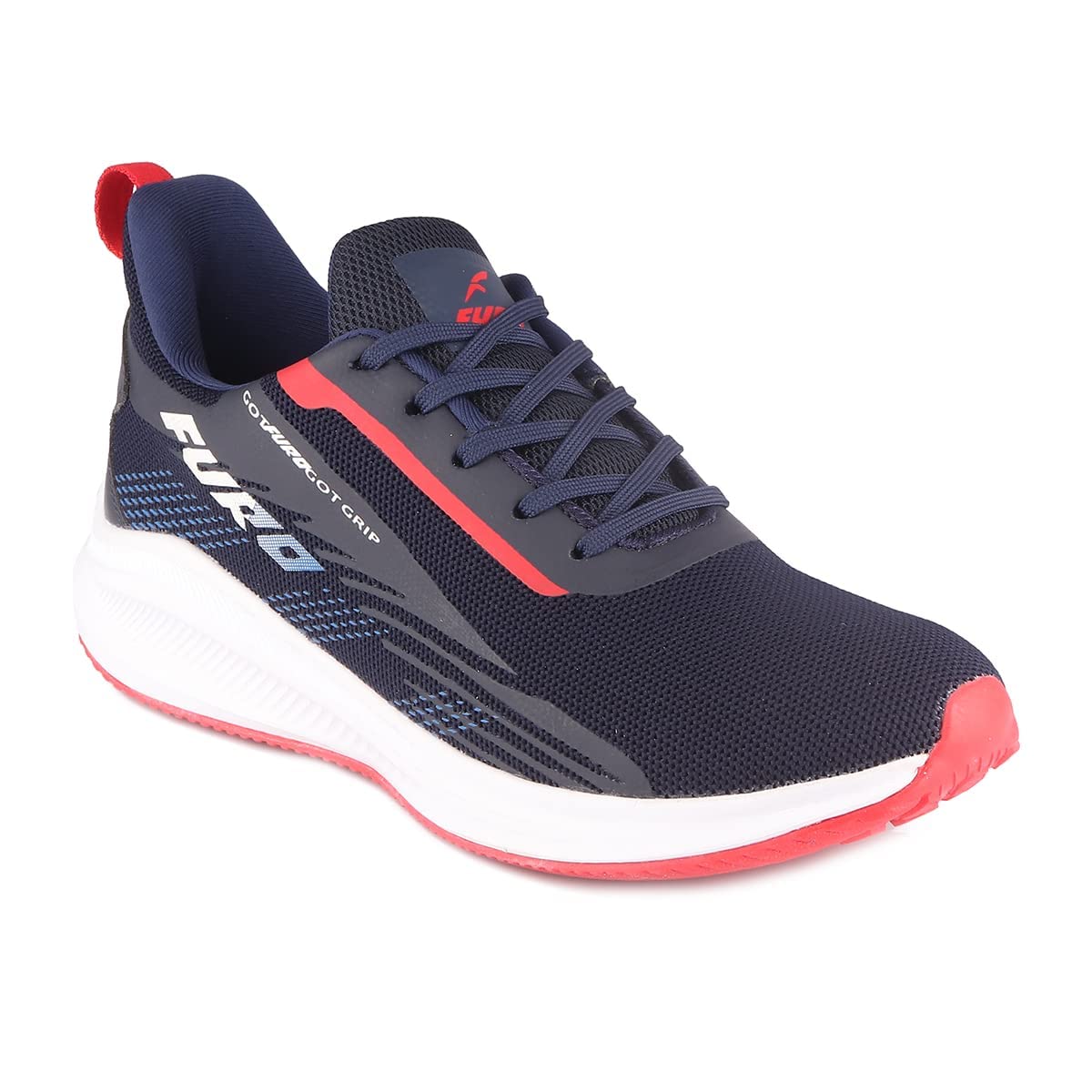 FURO Low Ankle Lace Up Running Sports Shoes for Men O-5027 Navy Blue (B09WMX4ZYS) Amazon Price History, Amazon Price Tracker