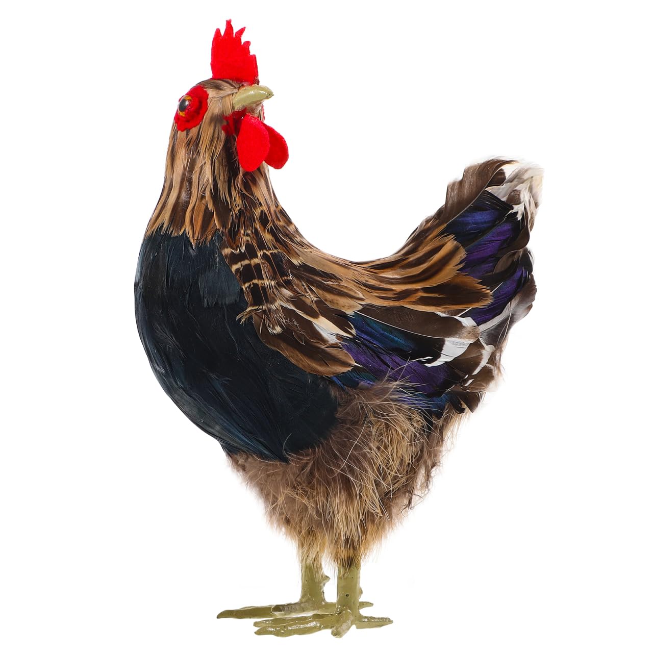ORFOFE Adorno De Gallina Realista Peluche Estatua Decorativa para Jardín Juguete De Pollo Falso Decoración De Pascua Simulación