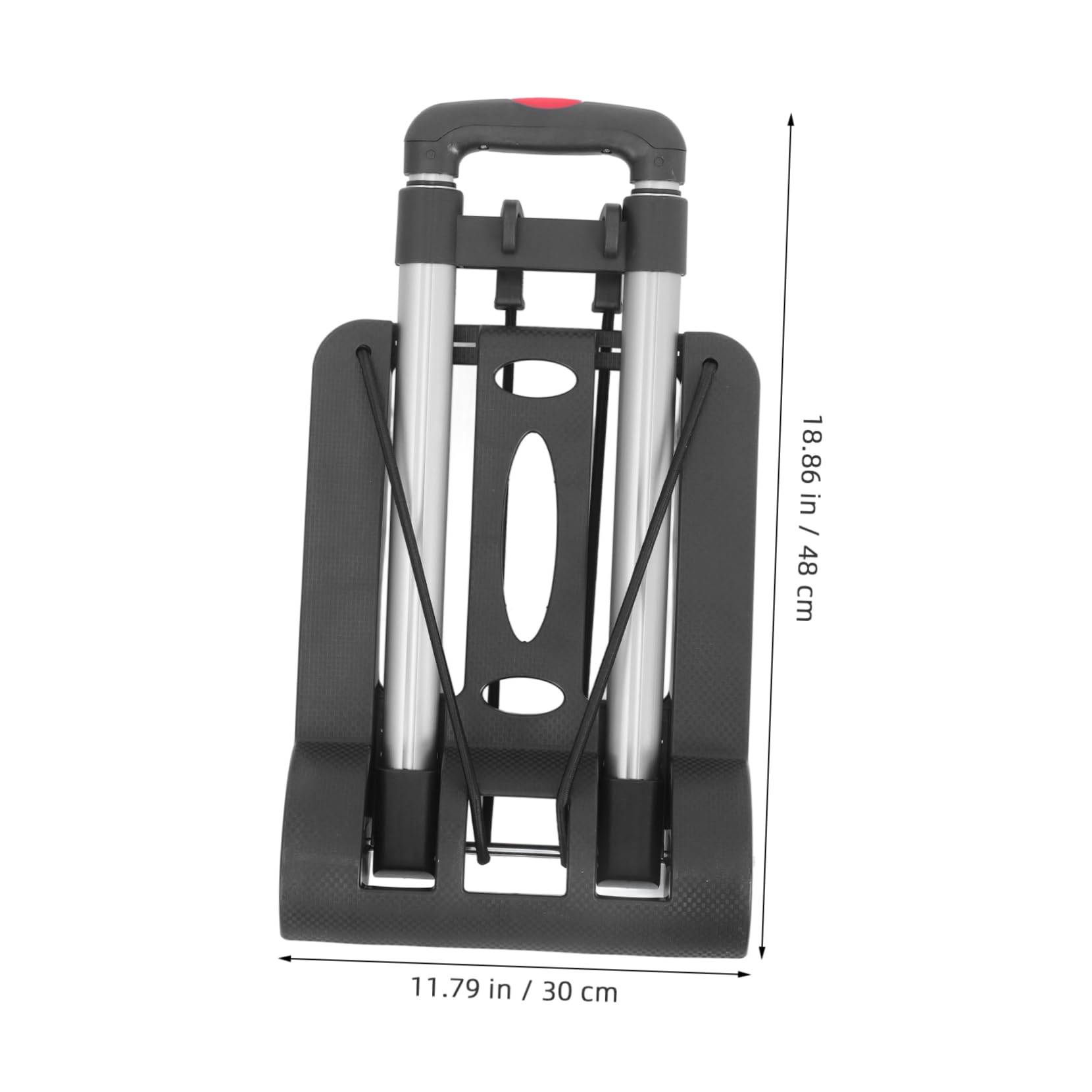 Alipis Carrello Pieghevole Portatile Ruote Resistenti Struttura in Lega di Alluminio e Plastica con Manico Telescopico Regolabile per Casa e Viaggio