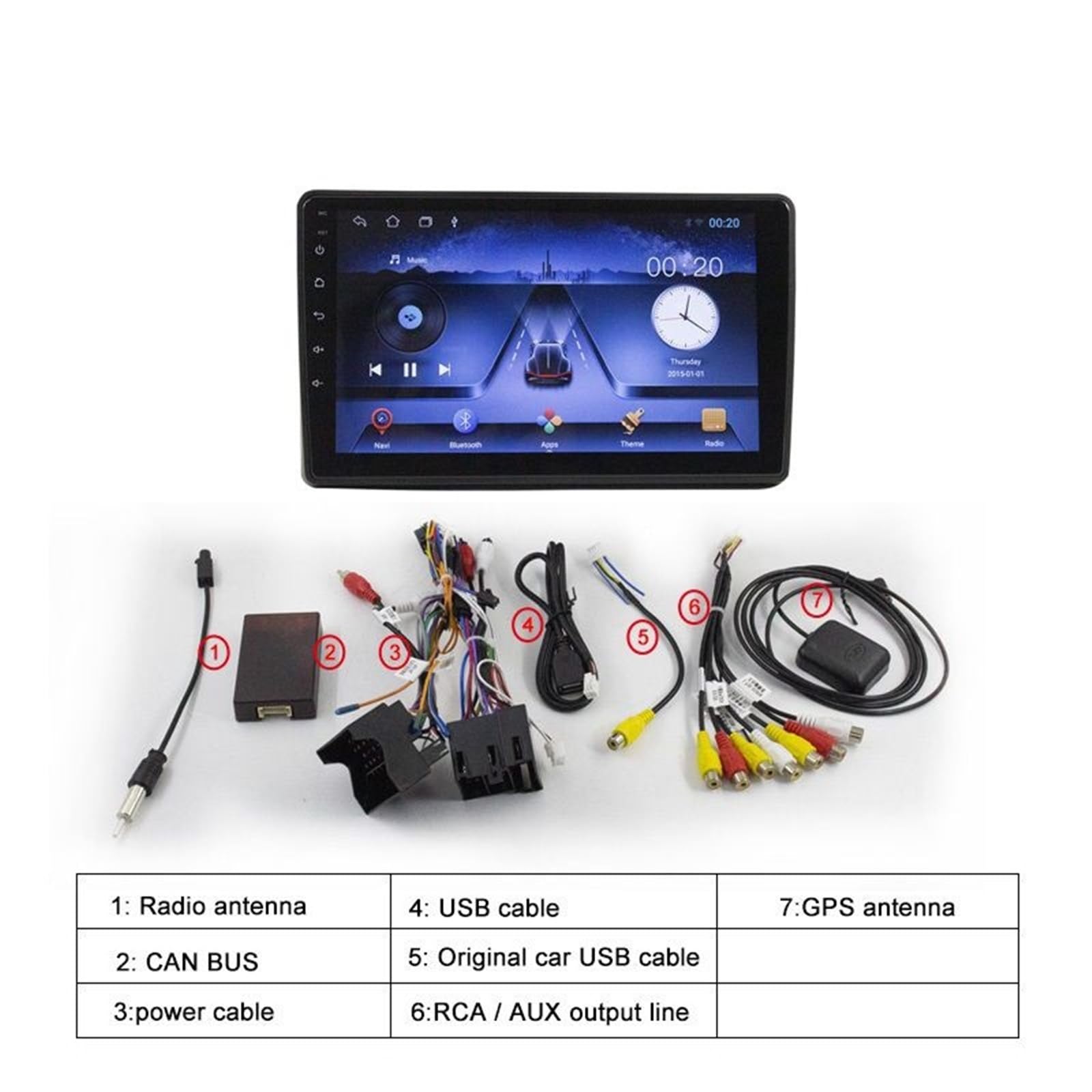 4G+64G DSP 2 Din para Android 10 NET Radio de coche