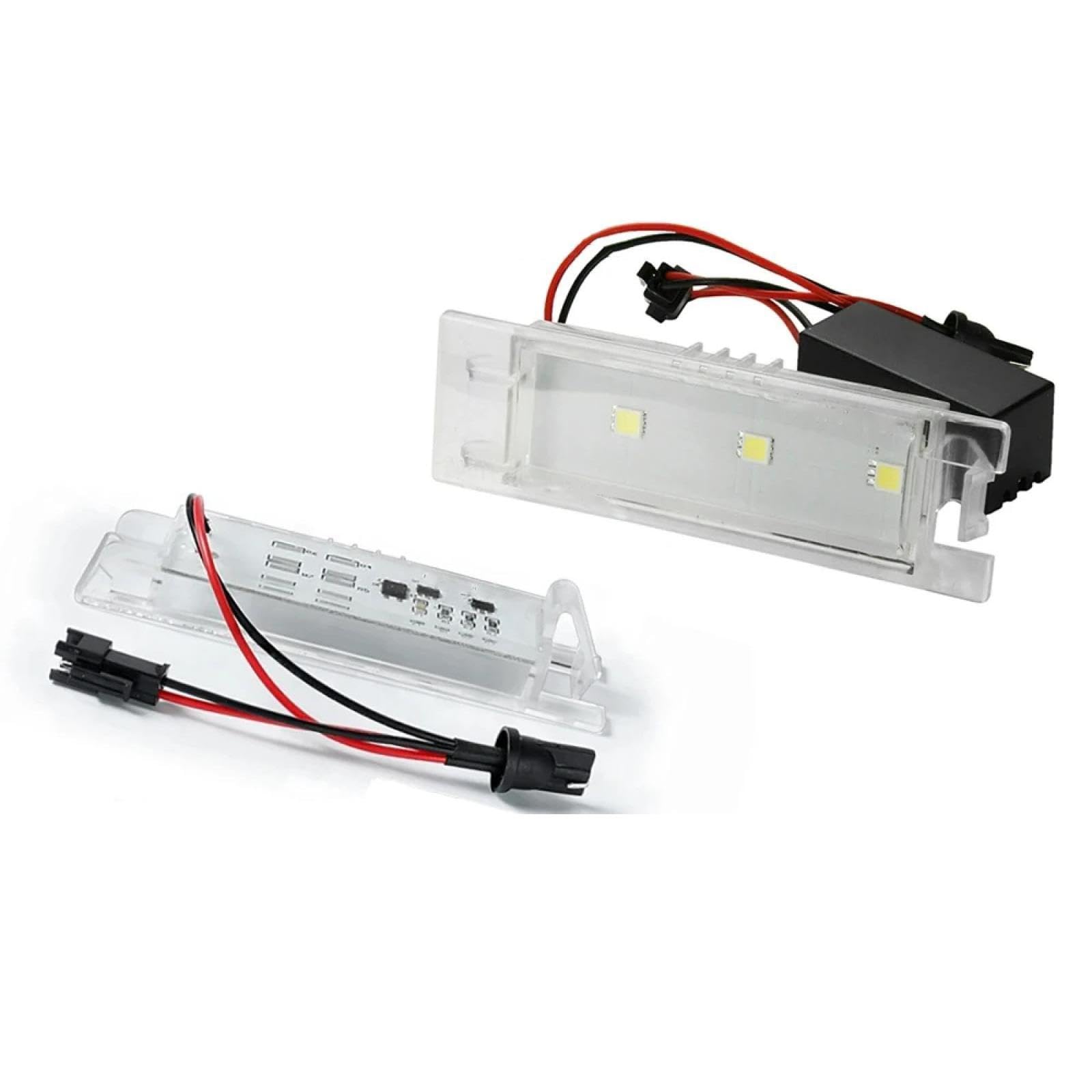 Luces LED blancas de matrícula para Fiat Bravo y Doblo de alta intensidad
