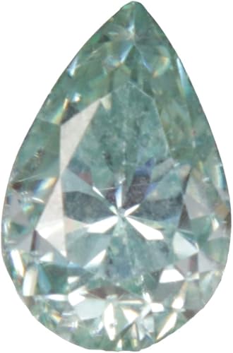 GEMHUB Blue Moissanite Diamond 2.50 Carat Pear Cut Genuine Moissanite Gemstone f