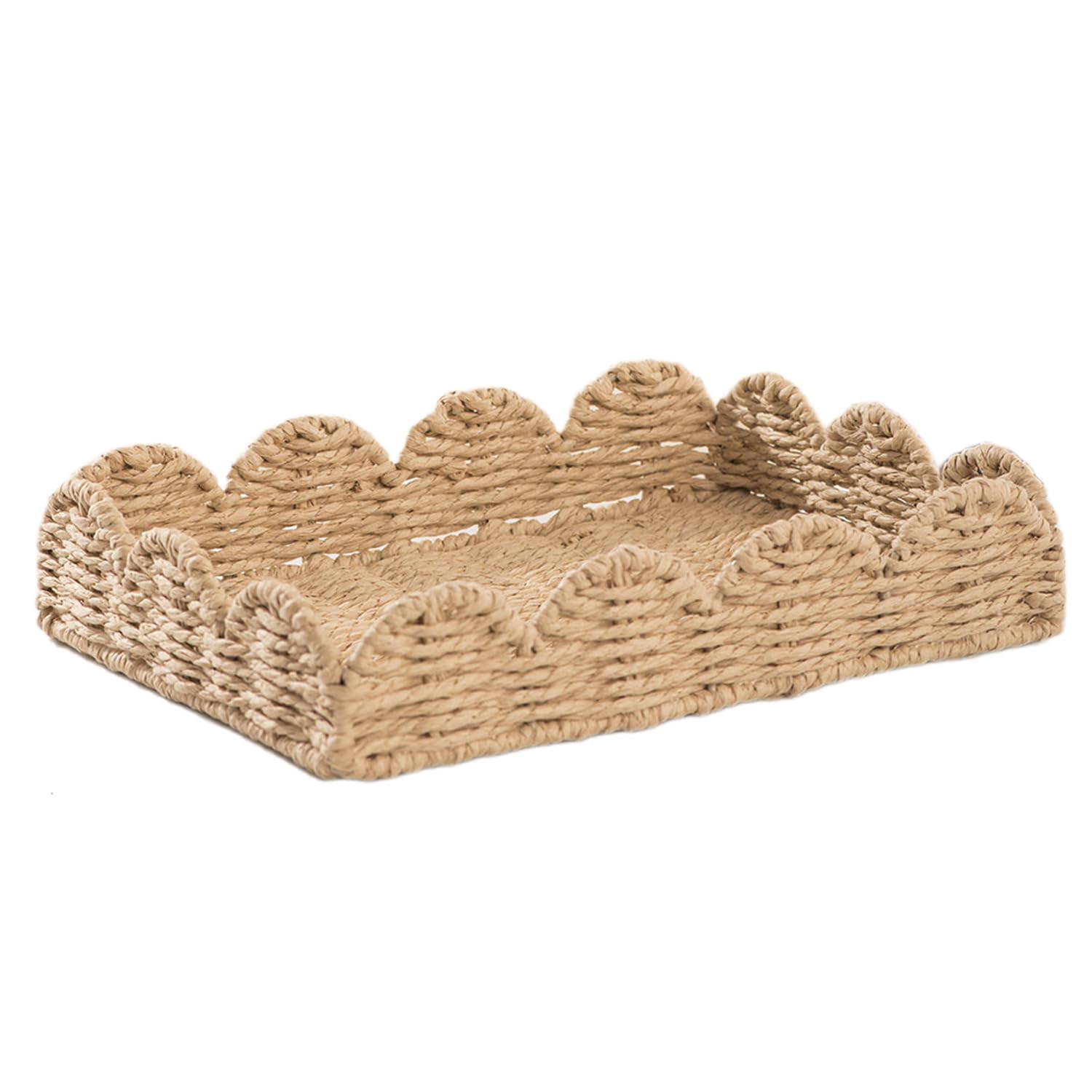 DFTDFYXY Bathroom Basket Organizer Handwoven Paper Rope Organizer Decorative