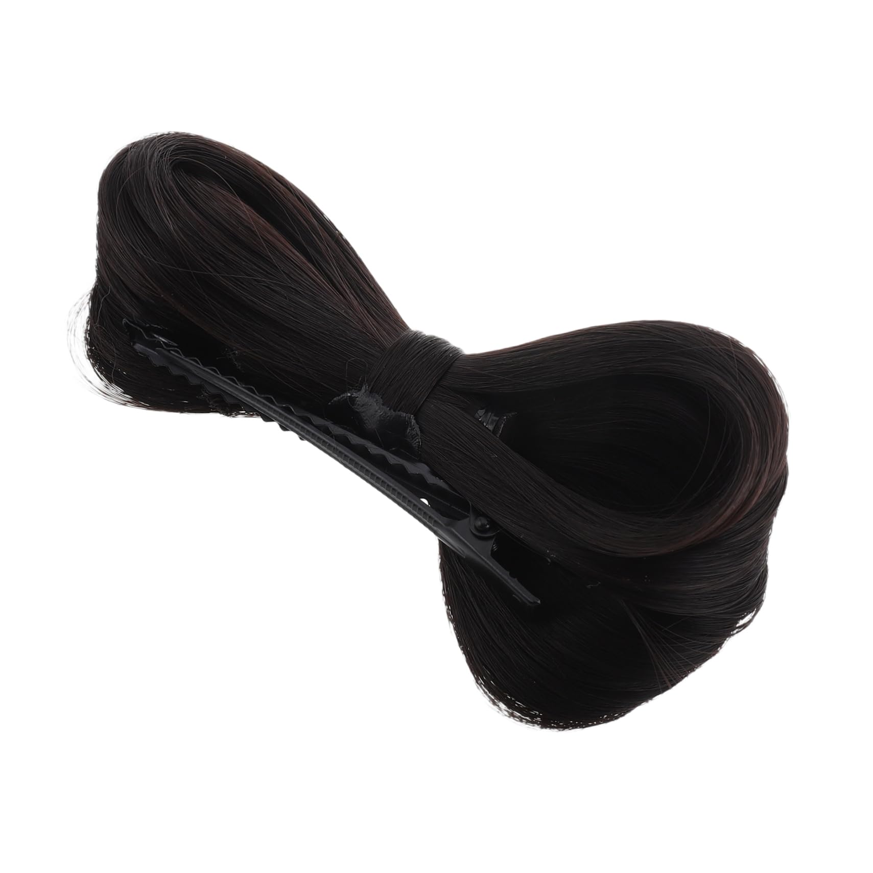 FOMIYES Classic Hanfu Style Hairpin Butterfly Bow Hair Bun Wig for Women Chinese Traditional Headpiece Accessory