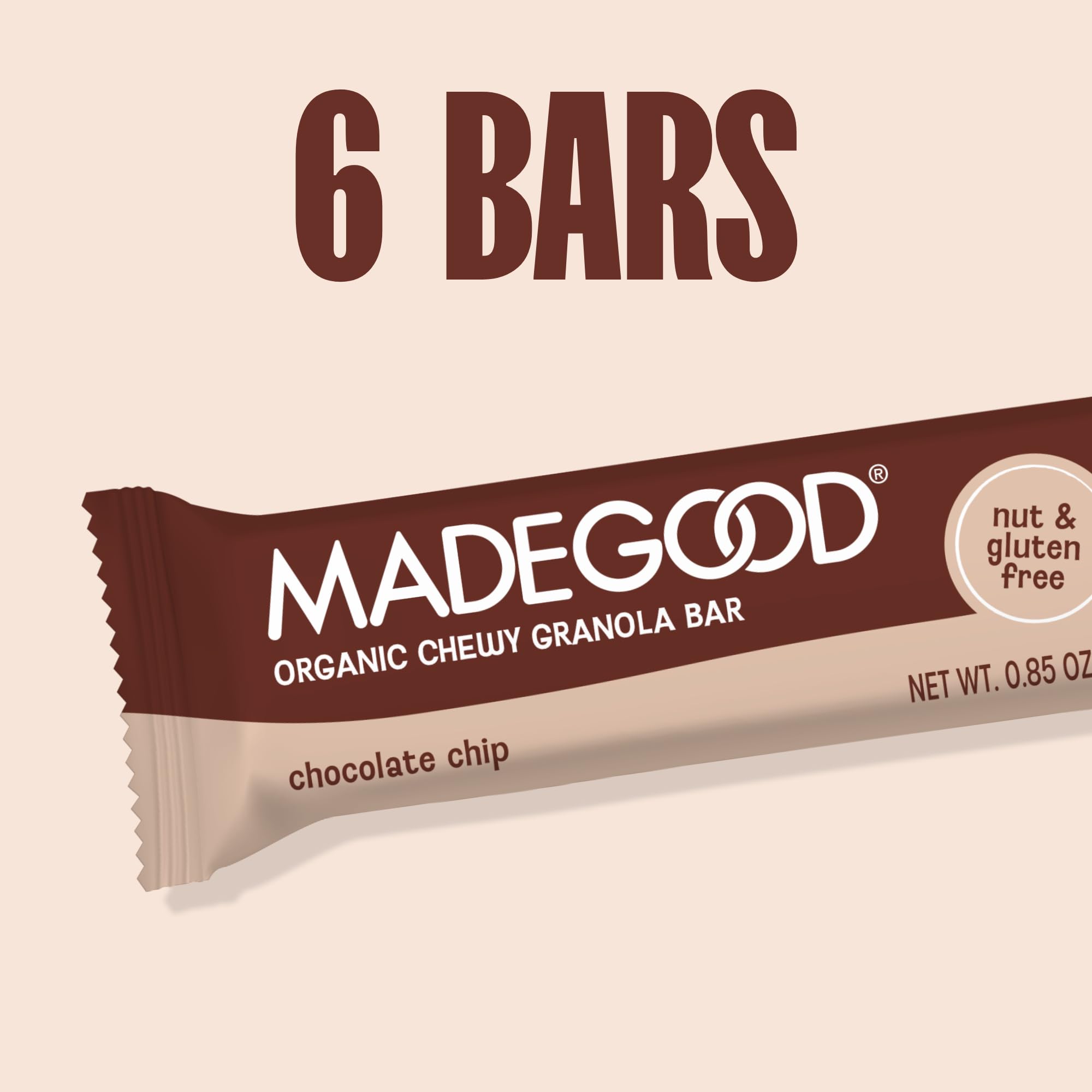 MadeGood Chocolate Chip Granola Bars 6 Healthy Snack Bars 0 85 oz Each — view 8
