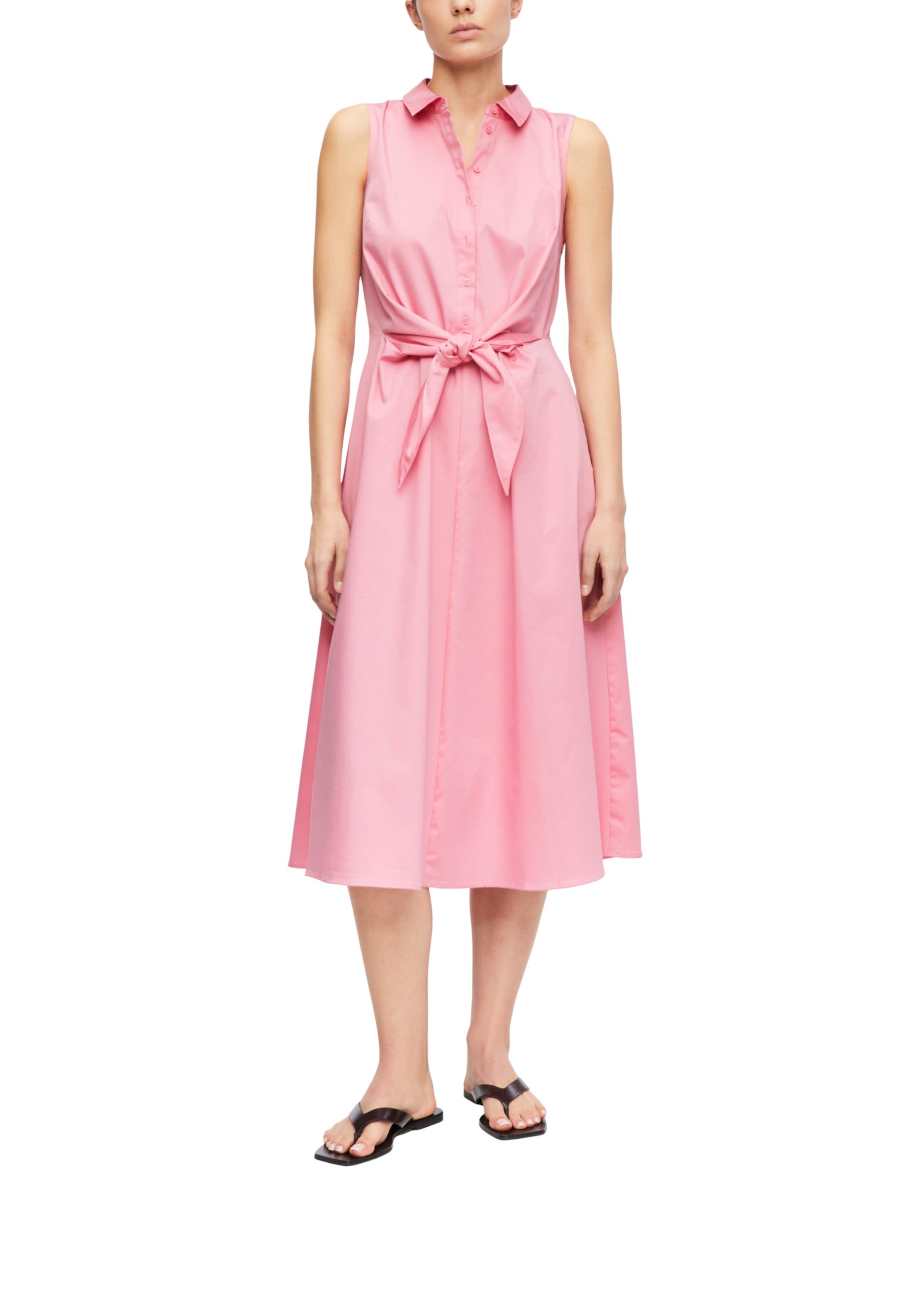 Comma Women's 2180693 Sleeveless Blouse Dress (Pack of 1), Pink, 8