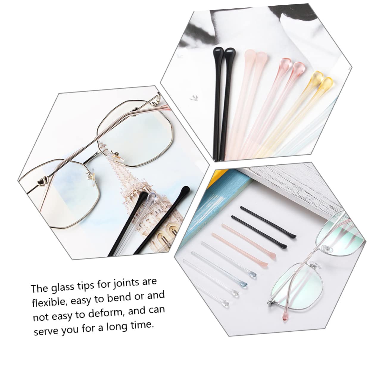 30pièces Embouts De Lunettes Antidérapants Protection De Branches Pour Lunettes Confort Et Maintien Optimal Accessoire Pratique Vue