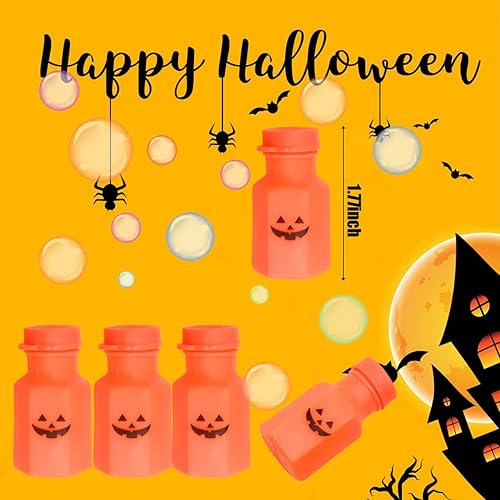 Miniatura 3 de 48 varitas de burbujas de Halloween a granel para niños, recuerdos de fiesta de Halloween, uso de actividades al aire libre e interiores (Halloween)