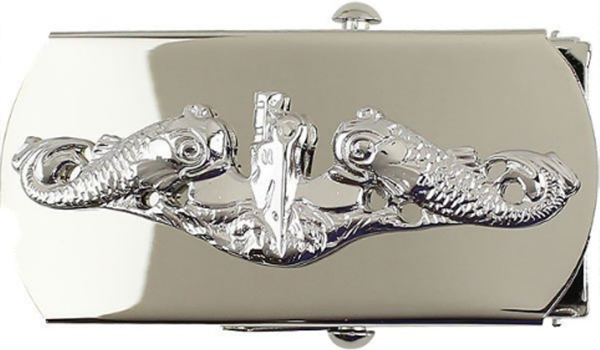 United States Navy Submarine Enlisted Belt Buckle
