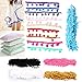 Yalulu 20Yards Mini Pom Pom Trim Ball Fringe Ribbon DIY Sewing Accessory Lace Trim for Pillow Curtains Home Decoration (Light Pink)
