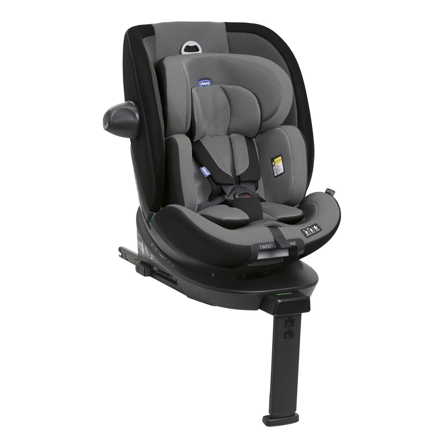 Chicco Everone I-Size, Seggiolino Auto con Sistema Twist-Recline con 3 Posizioni, Omologato ECE R129/03, Girevole A 360° E Reclinabile, Gruppo 0+/1/2/3 Da 0 A 12 Anni