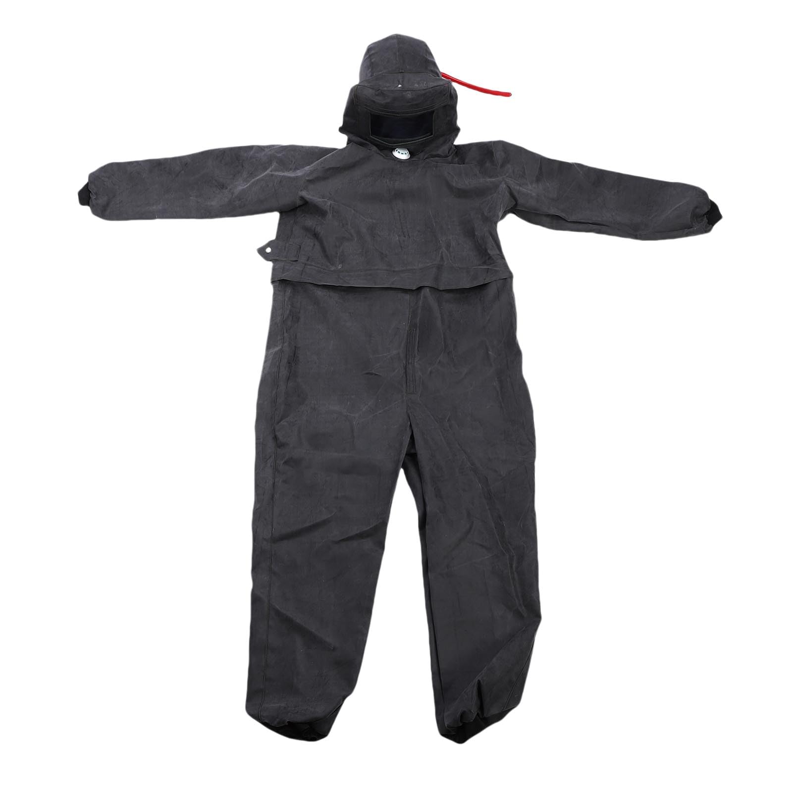 Combinaison de Sablage, Vêtements de Protection de Type Fendu pour Peinture par Pulvérisation et équipement Industriel en Caoutchouc avec Casque intégré et Conception de Flux d'air