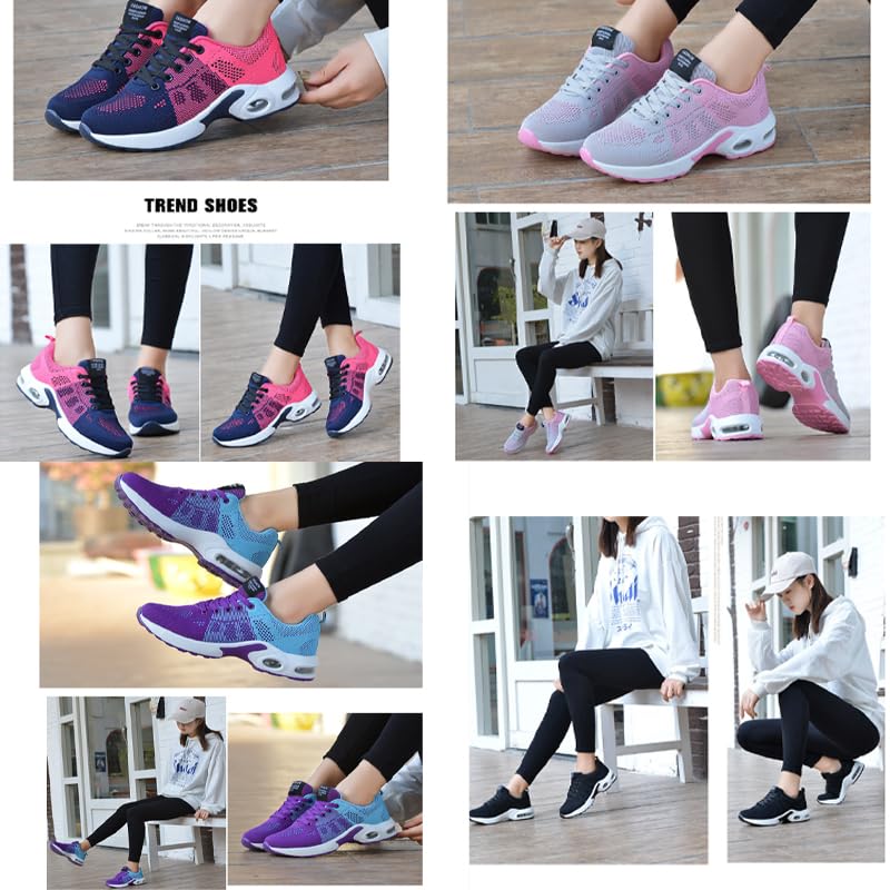 Womens Sneakers Air Cushion Running Shoes Lightweight Tennis Walking Shoes Mesh Breathable Gym Work Fashion Sneakers Athletic Comfortable Casual,Orthopedic Shoes for Women2