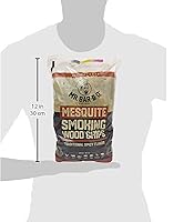 Vista 6 de Mr. Bar-B-Q Astillas para ahumar de madera Mesquite, astillas de ahumar de madera de mezquite 100 % natural para ahumadores, funcionan en cualquier