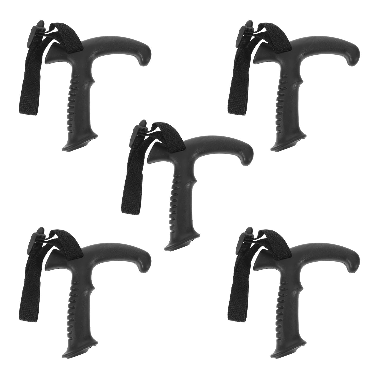 Healvian Lot de 5 poignées pour bâtons de randonnée Poignées de Rechange de 16 mm pour bâtons de randonnée - Poignée en T avec dragonne pour Le Camping et Le Trekking