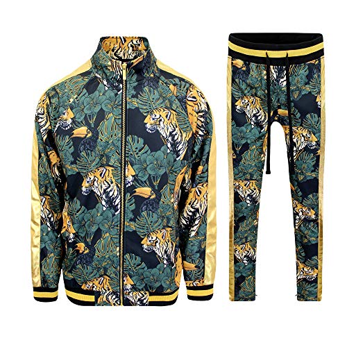 G-Style USA Men's Tiger Pattern Tracksuit Sets
