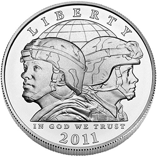 2011 S Commemorative Silver US Army Dollar Uncirculated